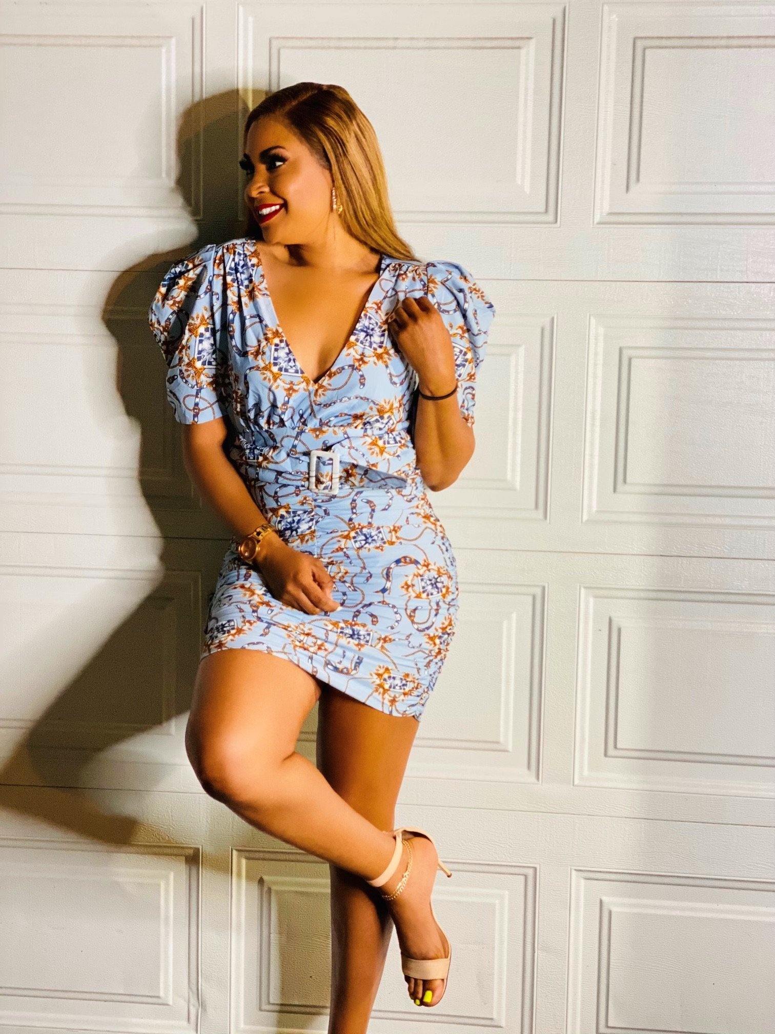 Hot Tonight Puff Sleeve Mini Dress-DDD Fashions